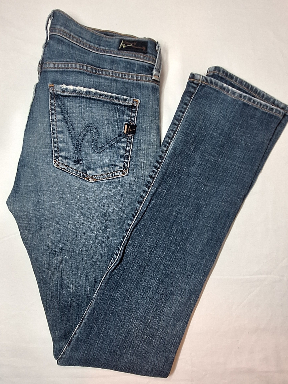 Citizens of Humanity Elson Stretch High Rise Straight Leg Jeans Wash